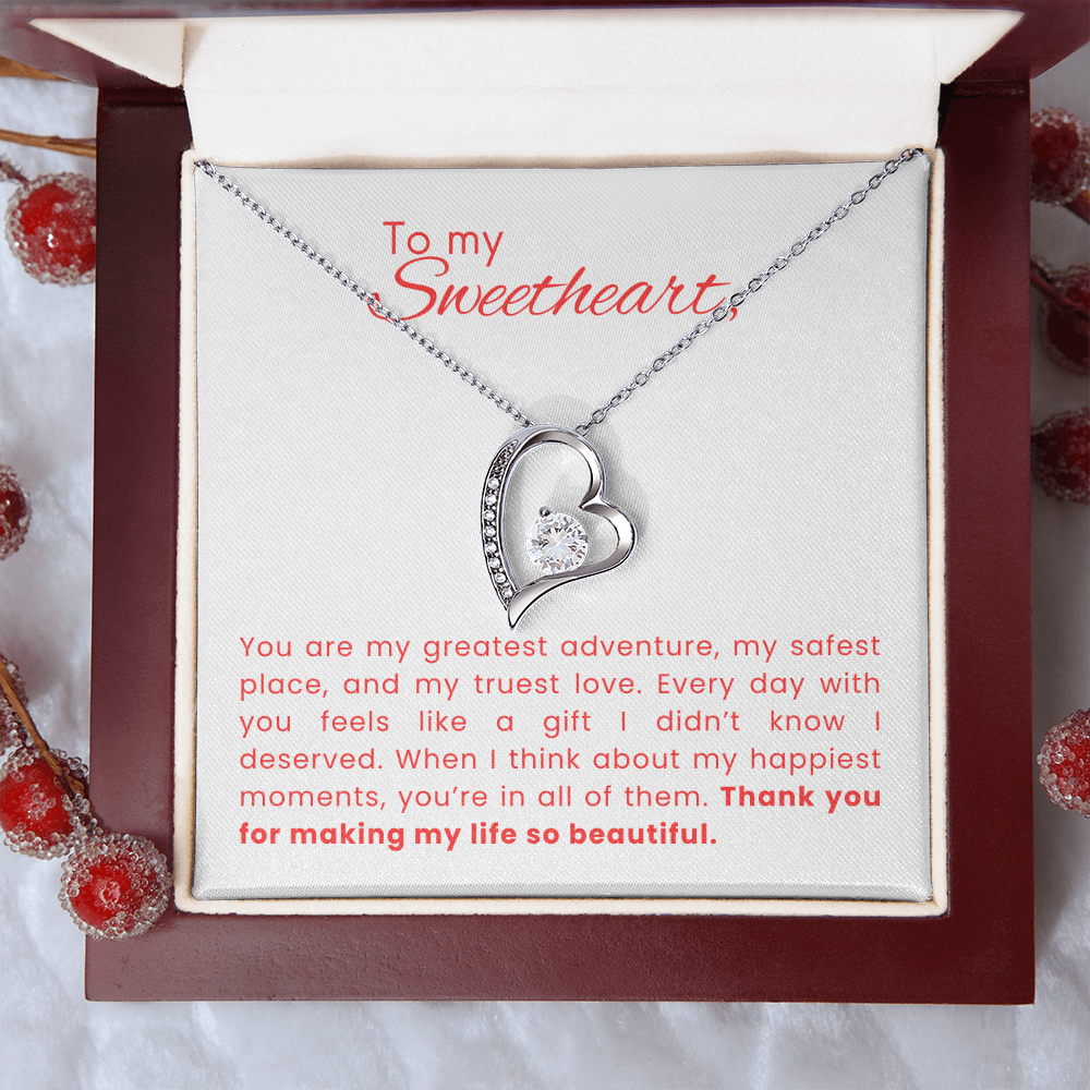 Forever Love Gift Necklace for Her - Life is Beautiful