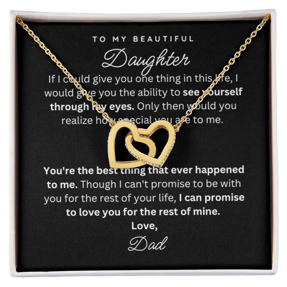 Daughter Gift Necklace from Dad - Life - B