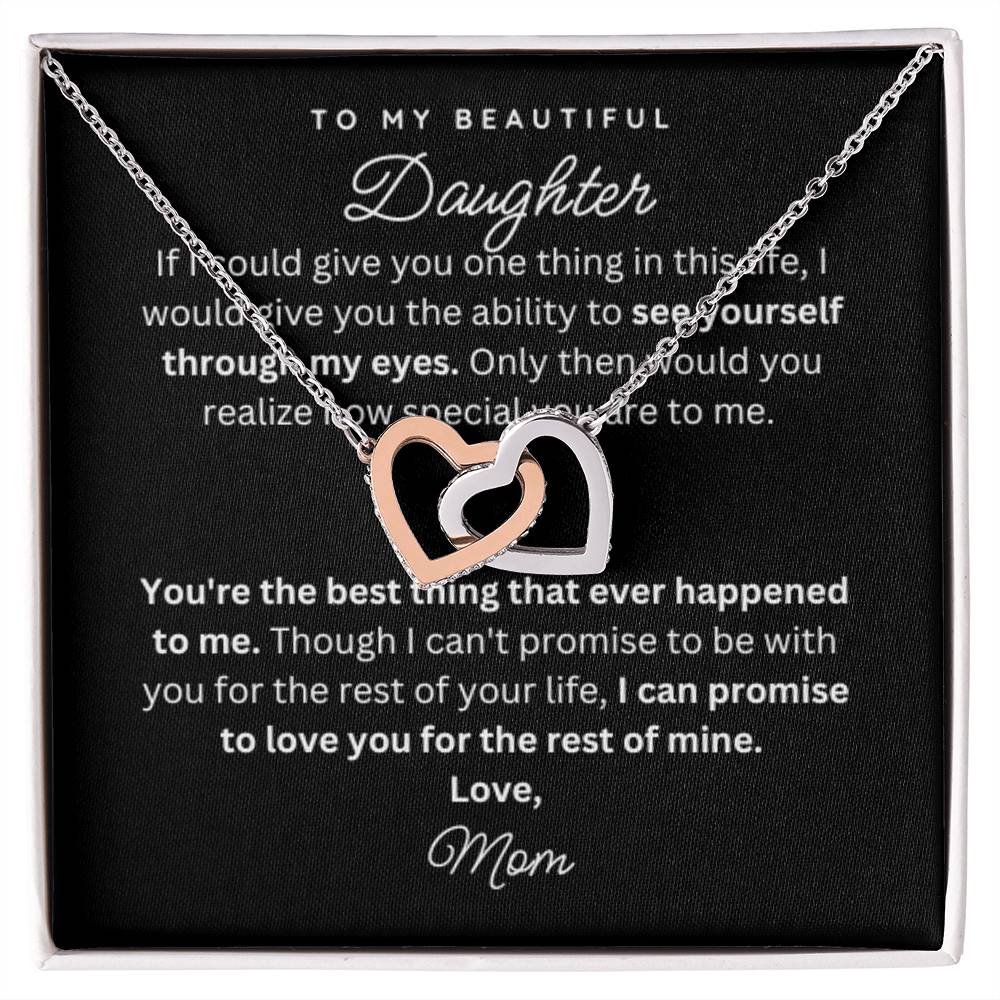 To My Daughter Gift Necklace from Mom - Life - B