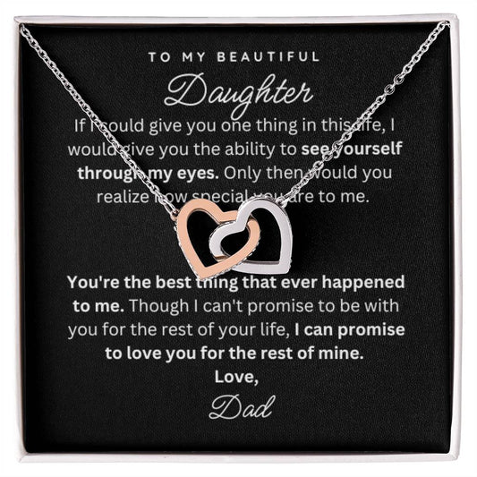 Daughter Gift Necklace from Dad - Life - B