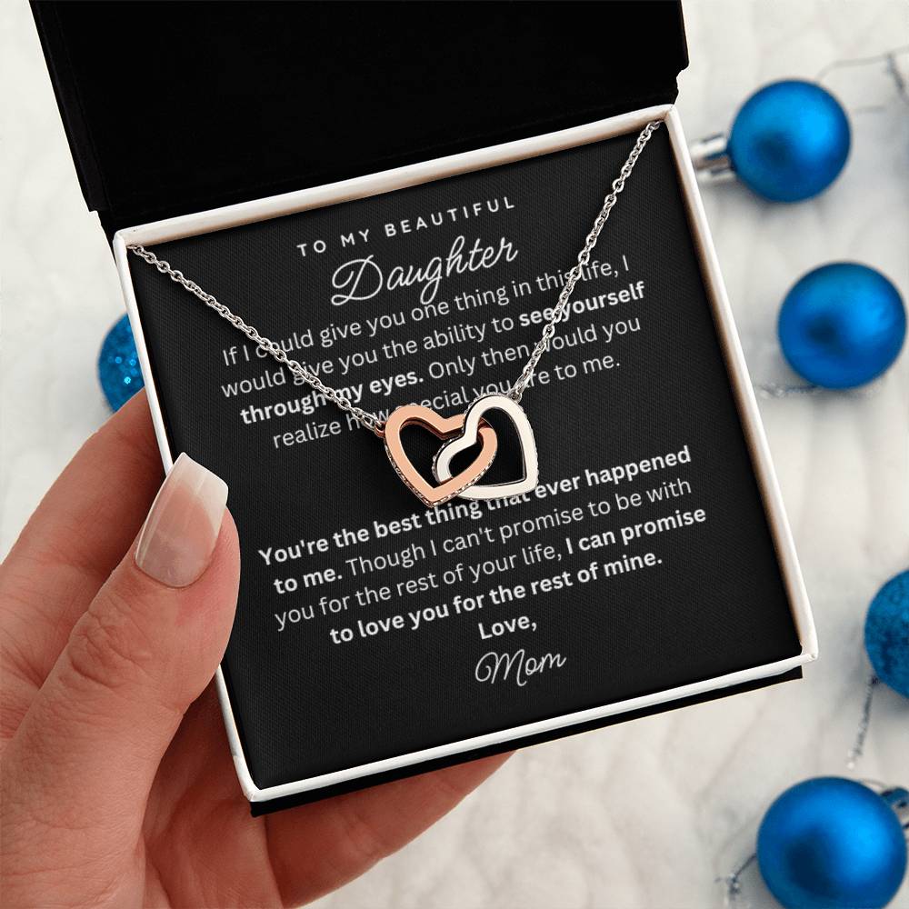 To My Daughter Gift Necklace from Mom - Life - B