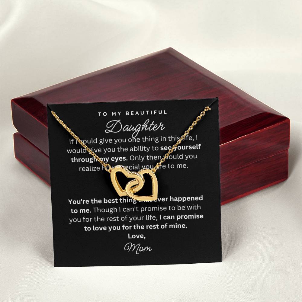 To My Daughter Gift Necklace from Mom - Life - B