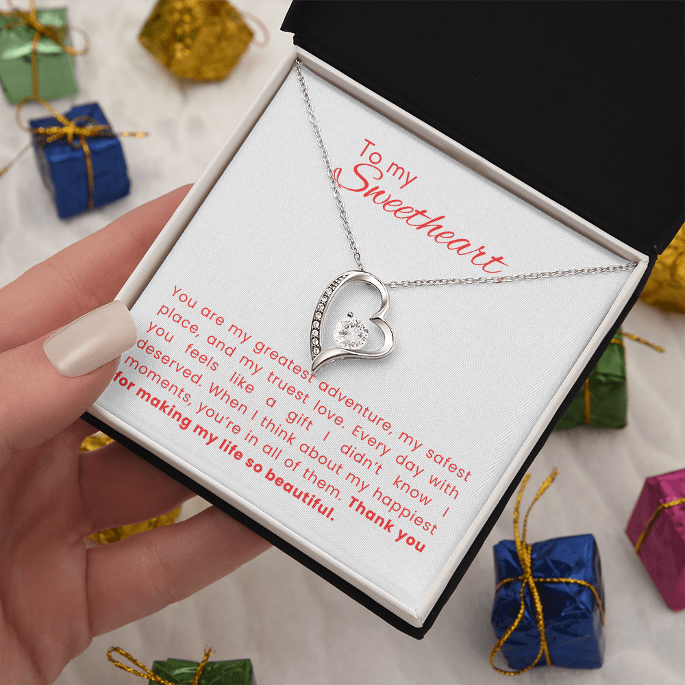 Forever Love Gift Necklace for Her - Life is Beautiful