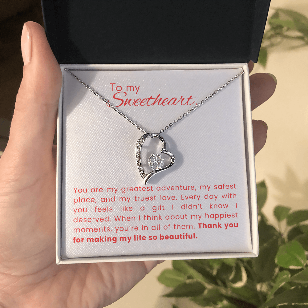 Forever Love Gift Necklace for Her - Life is Beautiful