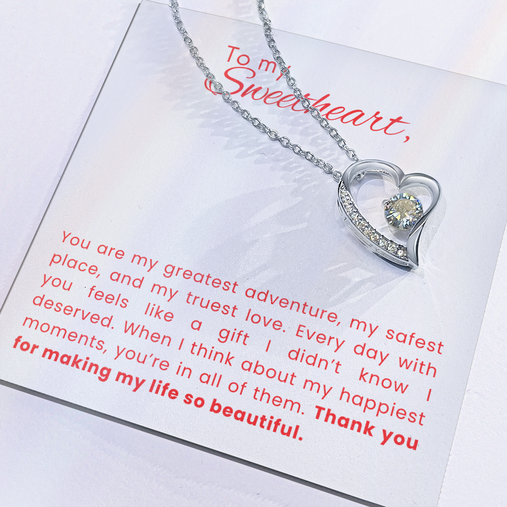 Forever Love Gift Necklace for Her - Life is Beautiful