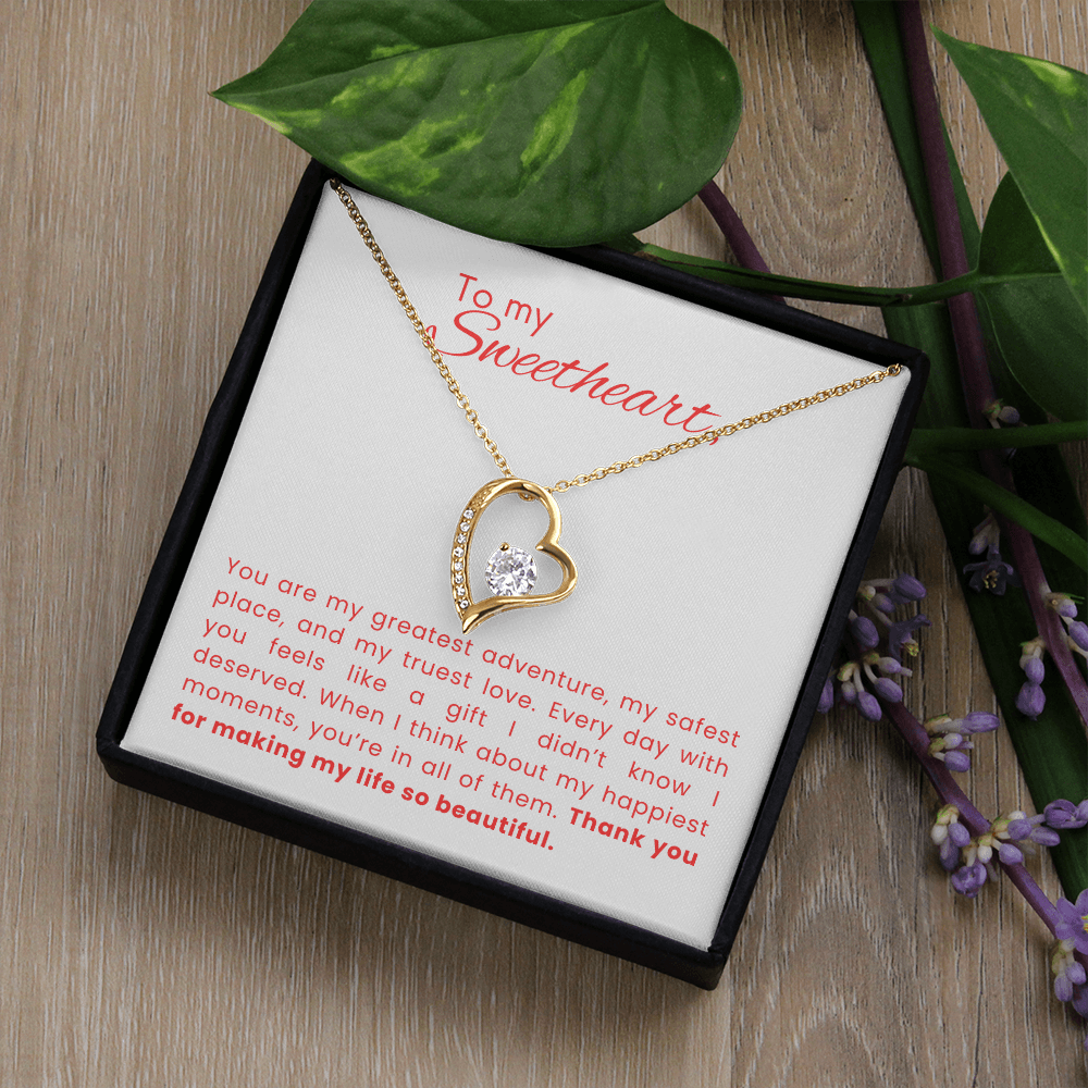 Forever Love Gift Necklace for Her - Life is Beautiful