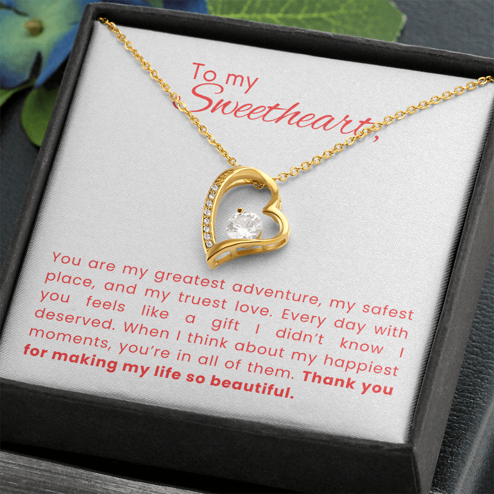 Forever Love Gift Necklace for Her - Life is Beautiful