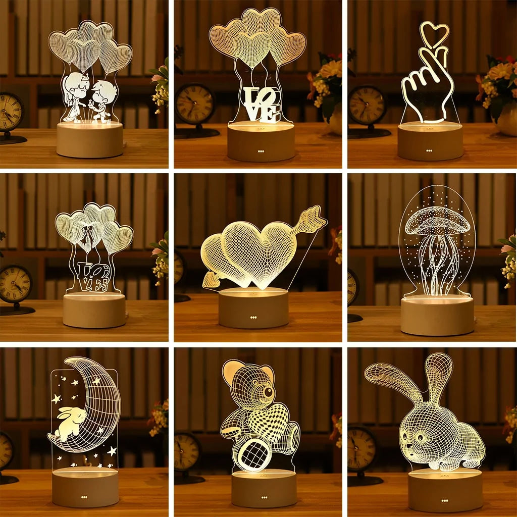 3D Acrylic Love Lamp